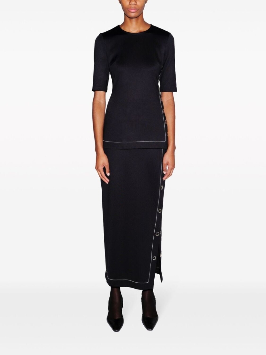 Rosetta Getty юбка миди на кнопках, черный
Rosetta Getty юбка миди на кнопках, черный