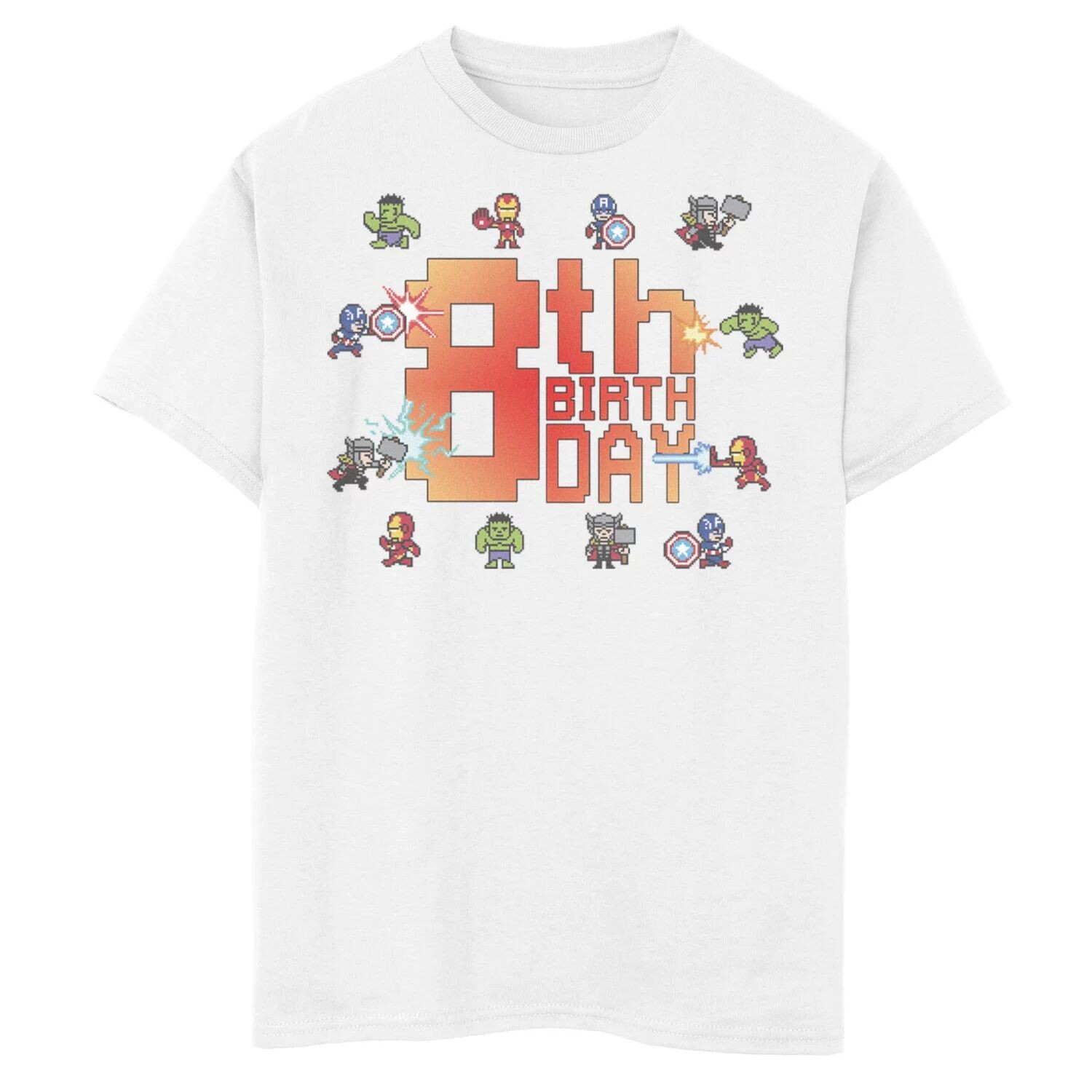 Футболка с 8-битной графикой на 8-й день рождения для мальчиков 8–20 лет Marvel Avengers Marvel
Футболка с 8-битной графикой на 8-й день рождения для мальчиков 8–20 лет Marvel Avengers Marvel