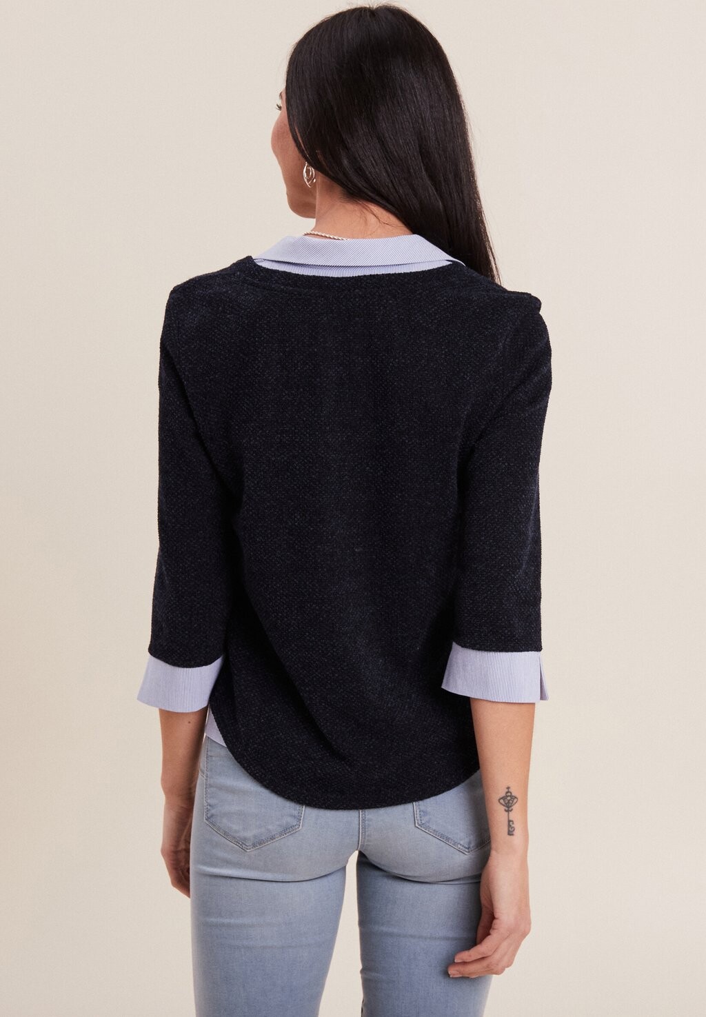 Вязаный свитер Mit 3/4-Ärmeln Breal, темно-синий
Вязаный свитер Mit 3/4-Ärmeln Breal, темно-синий