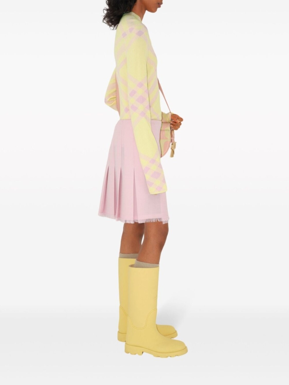 Шерстяная юбка с пряжкой Burberry, розовый
Шерстяная юбка с пряжкой Burberry, розовый