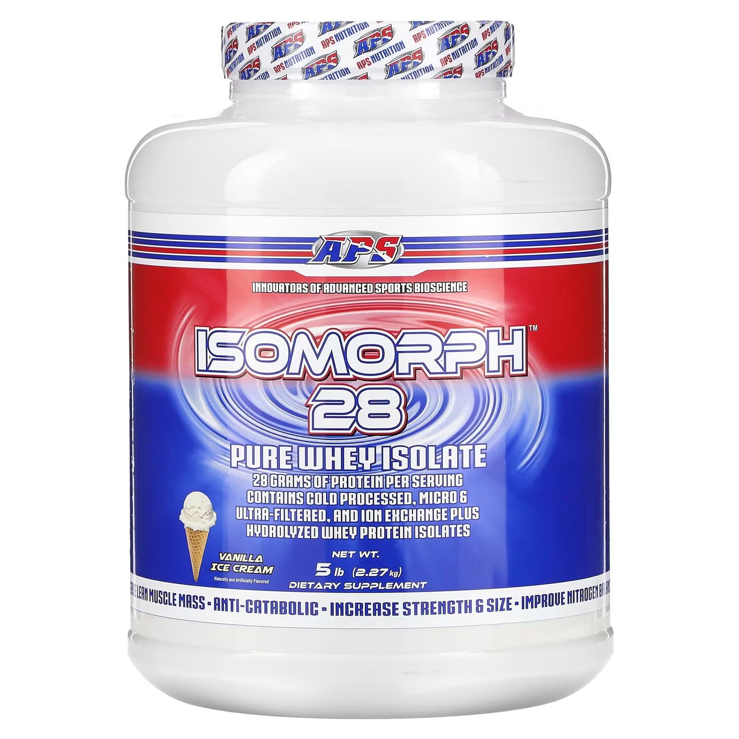 Isomorph 28, Чистый сывороточный изолят, ванильное мороженое, 5 фунтов (2,27 кг) Aps
Isomorph 28, Чистый сывороточный изолят, ванильное мороженое, 5 фунтов (2,27 кг) Aps