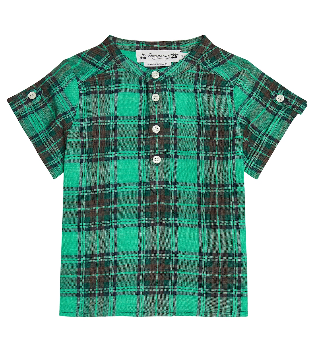 Льняная рубашка в клетку Baby Emilio Bonpoint, Mint
Льняная рубашка в клетку Baby Emilio Bonpoint, Mint