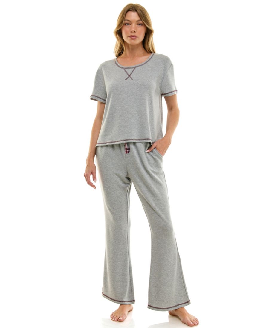 Женский комплект из двух предметов: топ с коротким рукавом и расклешенные брюки Roudelain, College Plaid Peacoat
Женский комплект из двух предметов: топ с коротким рукавом и расклешенные брюки Roudelain, College Plaid Peacoat