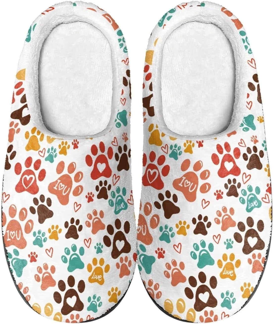 Ретро-тапочки с мягкими вставками для женщин и мужчин, для дома и улицы, противоскользящие, теплые, уютные, из пеноматериала Rweroyiu, Colorful Dog Paw Print
Ретро-тапочки с мягкими вставками для женщин и мужчин, для дома и улицы, противоскользящие, теплые, уютные, из пеноматериала Rweroyiu, Colorful Dog Paw Print