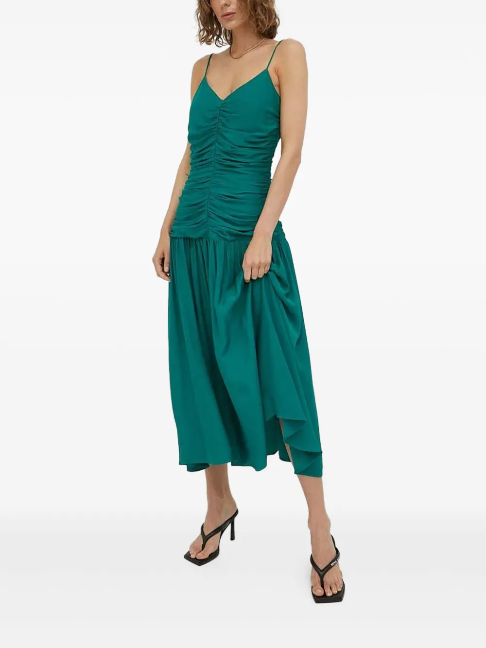 Платье миди со сборками Lovechild, зеленый
Платье миди со сборками Lovechild, зеленый