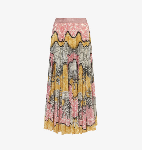 Плиссированная юбка миди с графическим принтом Mary Katrantzou, розовый
Плиссированная юбка миди с графическим принтом Mary Katrantzou, розовый
