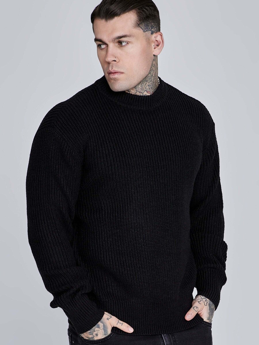 Свитер SikSilk Knitted, черный
Свитер SikSilk Knitted, черный