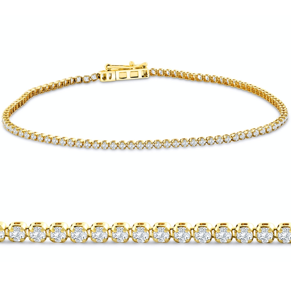Легкий теннисный браслет с бриллиантами 3 карата, длина 7 дюймов, выращенное в лаборатории золото 14 карат Pompeii2, 14K Yellow Gold
Легкий теннисный браслет с бриллиантами 3 карата, длина 7 дюймов, выращенное в лаборатории золото 14 карат Pompeii2, 14K Yellow Gold