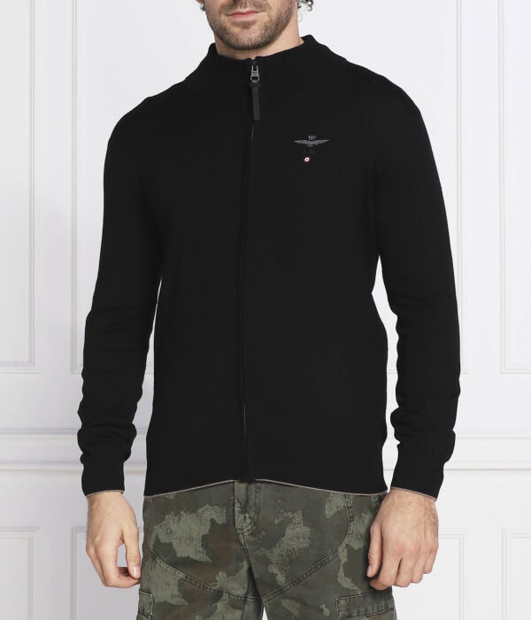 Кардиган мужской Aeronautica Militare шерстяной на молнии, черный
Кардиган мужской Aeronautica Militare шерстяной на молнии, черный