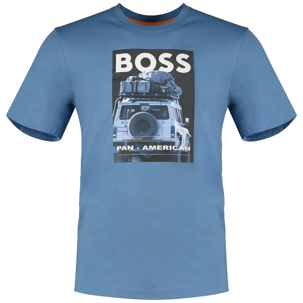 Футболка BOSS Te Mextour, синий 
Футболка BOSS Te Mextour, синий