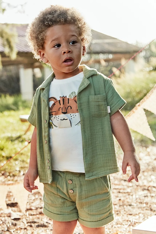 Хлопковые детские шорты Mayoral, зеленый
Хлопковые детские шорты Mayoral, зеленый