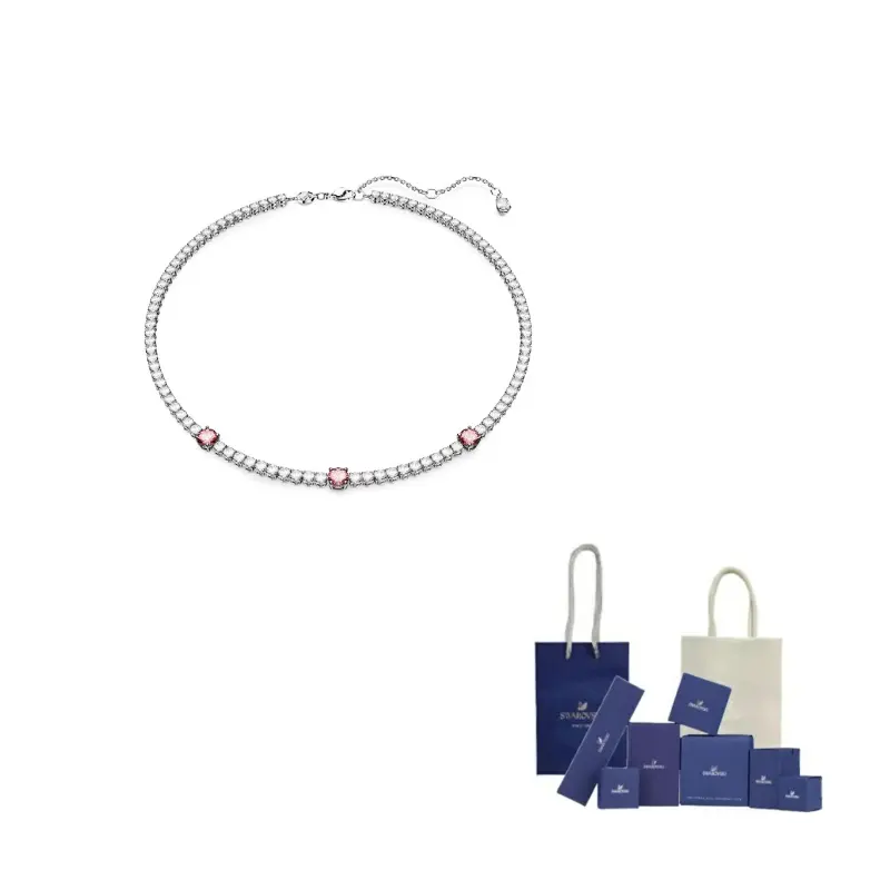 Матричное теннисное колье Swarovski, серебряный
Матричное теннисное колье Swarovski, серебряный