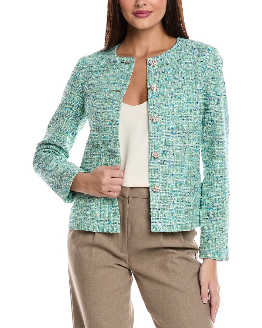Пиджак из твидовой вязки St John St. John, зеленый
Пиджак из твидовой вязки St John St. John, зеленый