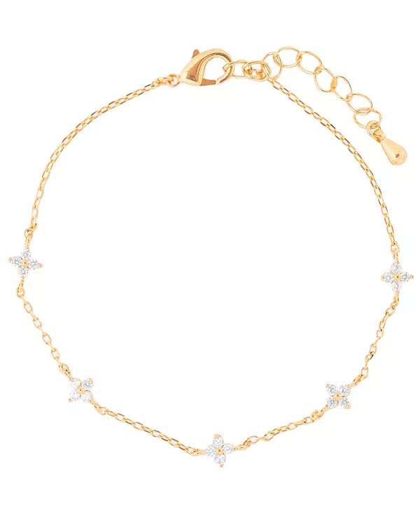 Браслет с мерцающим цветком Girls Crew, gold-plated
Браслет с мерцающим цветком Girls Crew, gold-plated