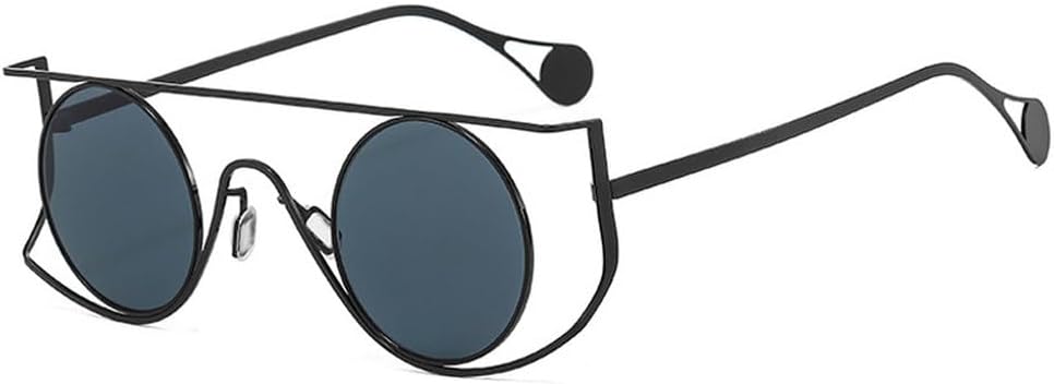 Винтажные круглые солнцезащитные очки для мужчин, маленькая оправа, легкосплавные, женские солнцезащитные очки с защитой от УФ-излучения UV400, очки для вождения в стиле стимпанк TKKTLLT, C1black-black.
Винтажные круглые солнцезащитные очки для мужчин, маленькая оправа, легкосплавные, женские солнцезащитные очки с защитой от УФ-излучения UV400, очки для вождения в стиле стимпанк TKKTLLT, C1black-black.