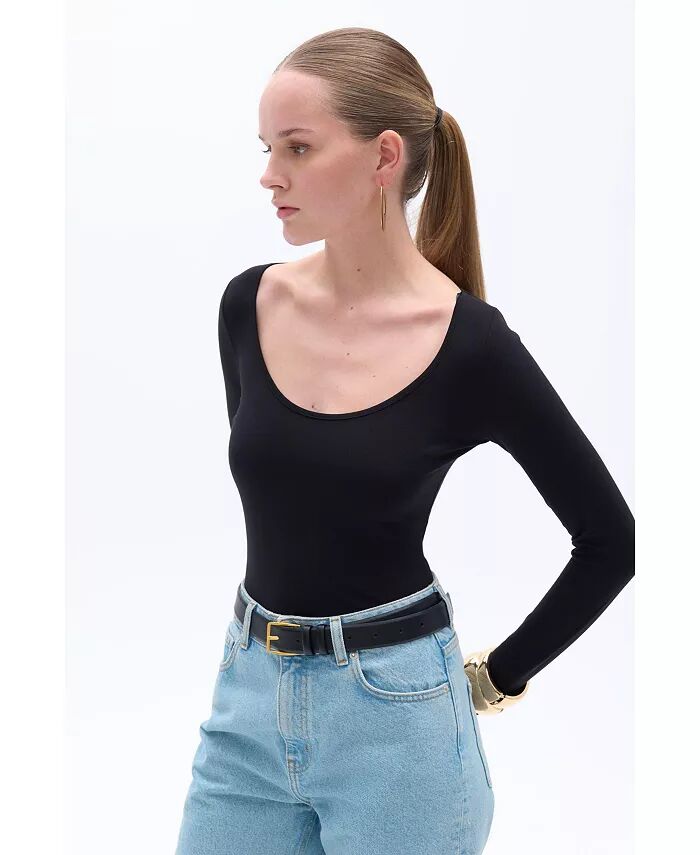 Женский боди с круглым вырезом NOCTURNE, черный
Женский боди с круглым вырезом NOCTURNE, черный