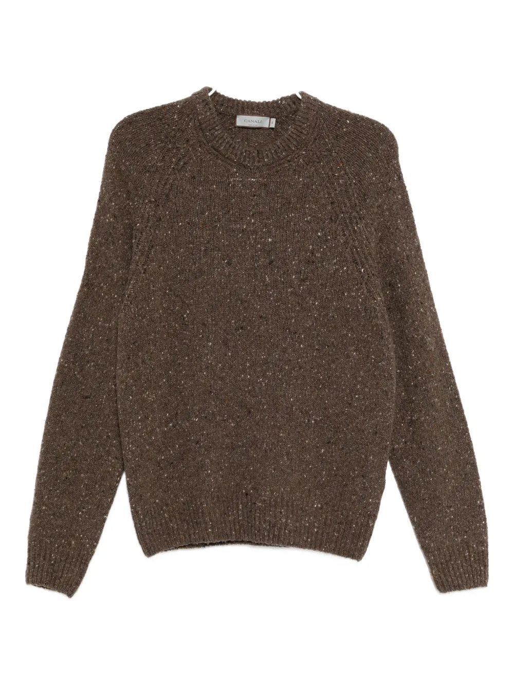 Пятнистый свитер с круглым вырезом Canali, коричневый
Пятнистый свитер с круглым вырезом Canali, коричневый