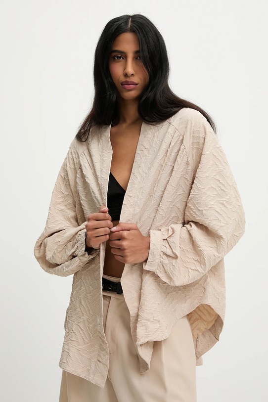 Накидка с льняной отделкой Answear.Lab, бежевый
Накидка с льняной отделкой Answear.Lab, бежевый