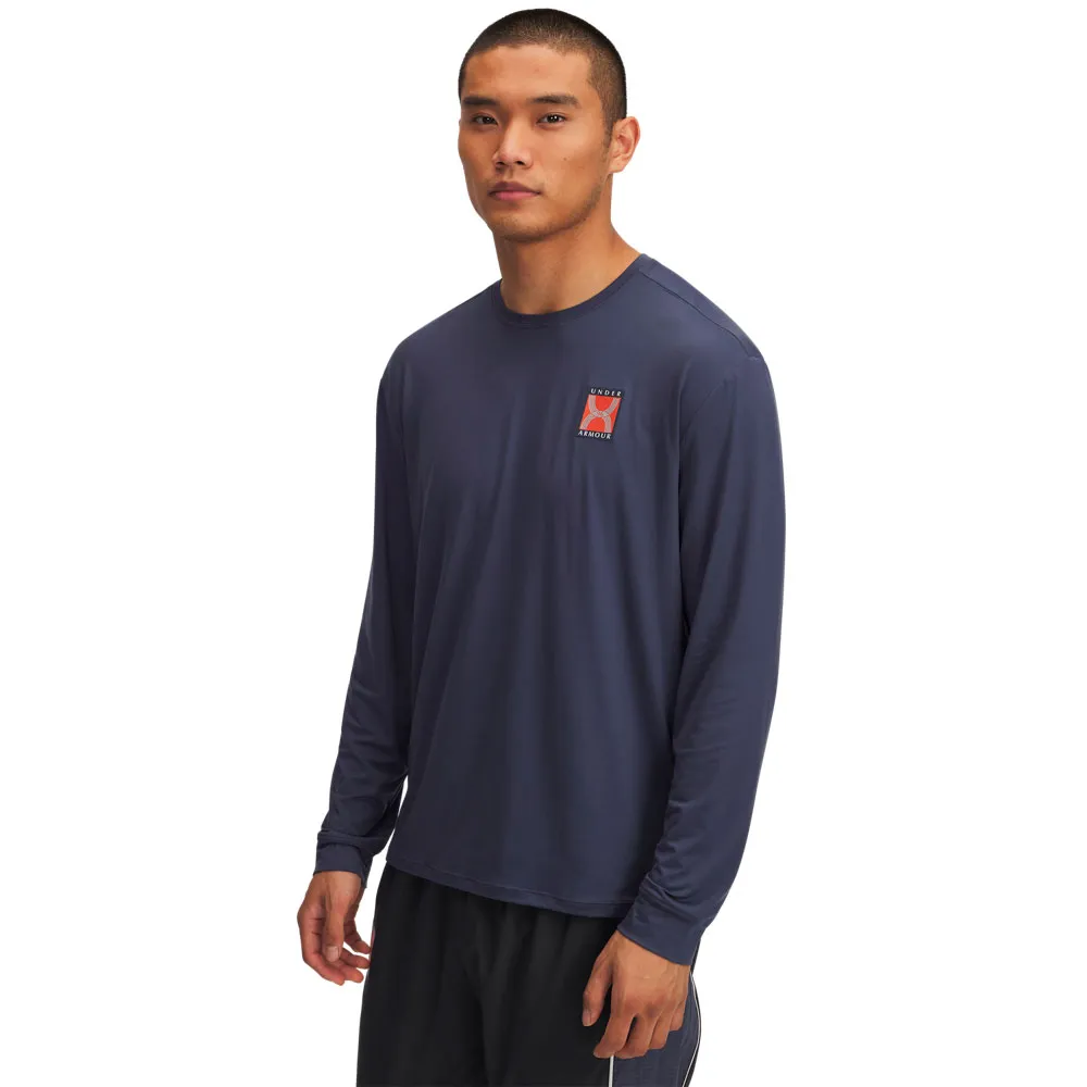 Лонгслив Under Armour Run 96, синий 
Лонгслив Under Armour Run 96, синий