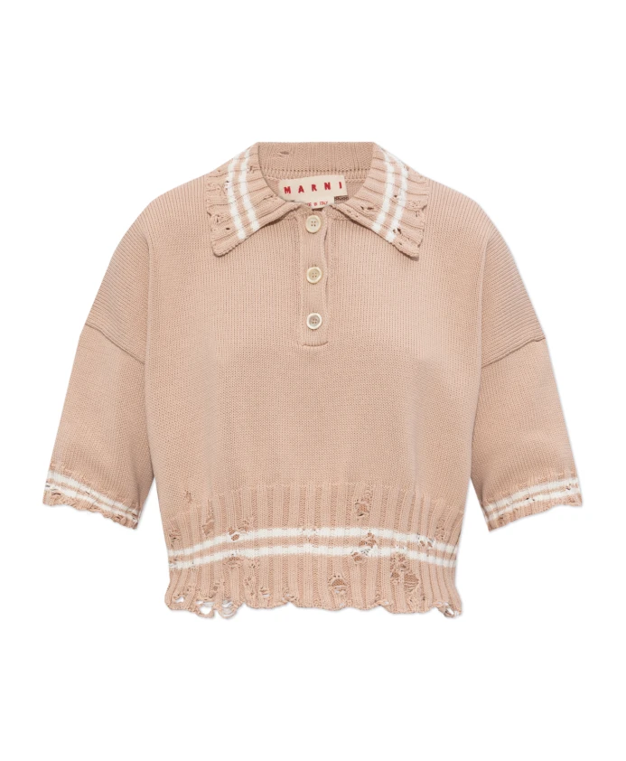 Свитер с воротником Marni, розовый
Свитер с воротником Marni, розовый