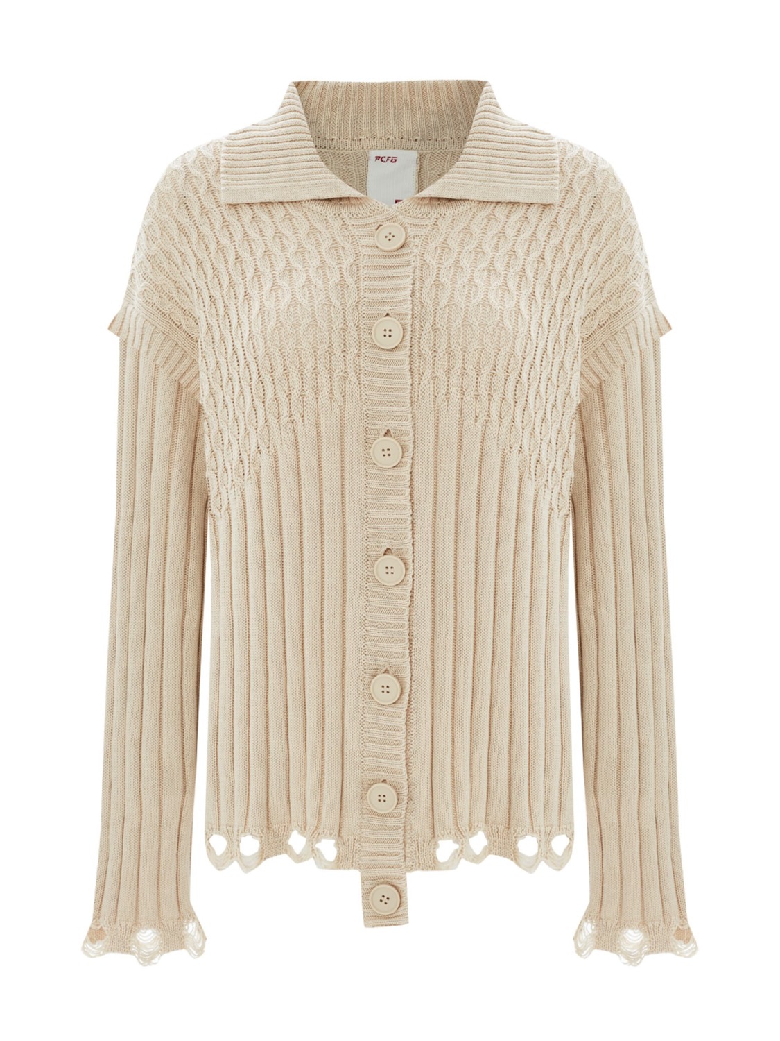 PCFG Вязаный кардиган в бежевом цвете
PCFG Вязаный кардиган в бежевом цвете