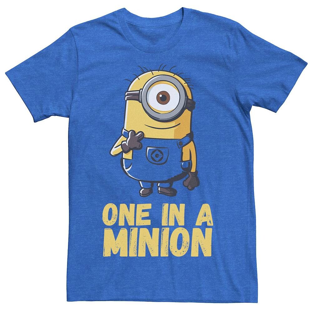 Мужская футболка Despicable Me Minions One In A Minion Licensed Character, цвет Royal Hthr
Мужская футболка Despicable Me Minions One In A Minion Licensed Character, цвет Royal Hthr