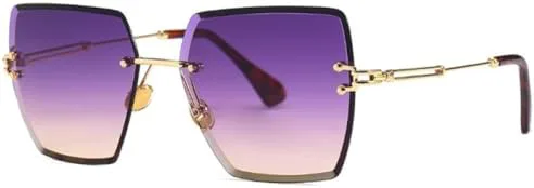 Классические женские солнцезащитные очки без оправы квадратной формы 2027 года с градиентным переходом цвета и защитой от УФ-излучения UV400 MTZJH, Purple Gradient
Классические женские солнцезащитные очки без оправы квадратной формы 2027 года с градиентным переходом цвета и защитой от УФ-излучения UV400 MTZJH, Purple Gradient