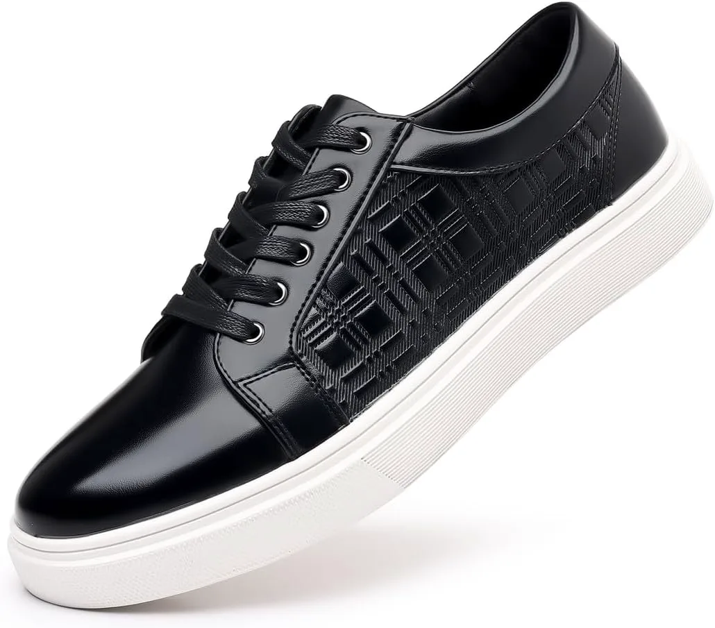 Мужские низкие кожаные кроссовки Santimon с классическим клетчатым узором, слипоны, черный
Мужские низкие кожаные кроссовки Santimon с классическим клетчатым узором, слипоны, черный