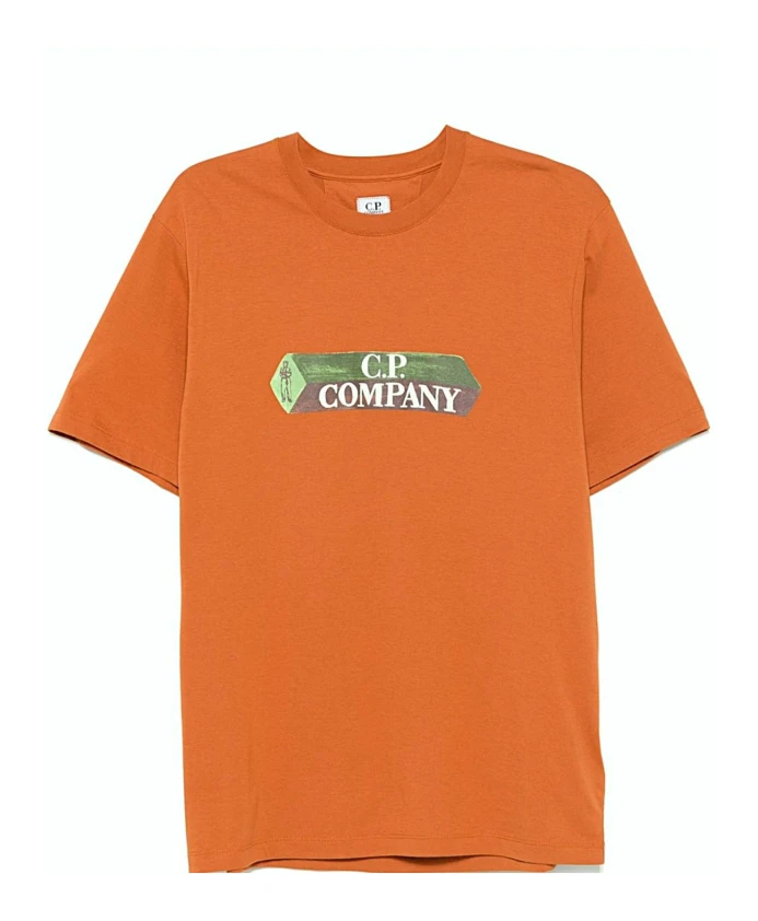 Хлопковая футболка с логотипом C.P. Company, оранжевый
Хлопковая футболка с логотипом C.P. Company, оранжевый
