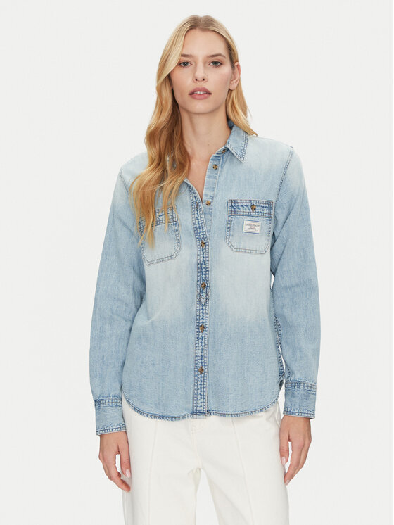 Рубашка джинсовая стандартный крой W5RH37 D5M83 Guess, синий
Рубашка джинсовая стандартный крой W5RH37 D5M83 Guess, синий