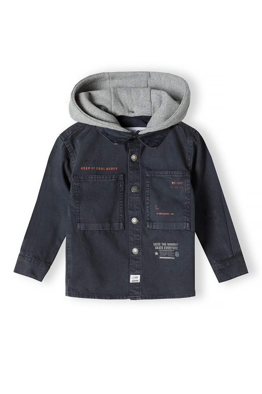 Всесезонная куртка MINOTI Regular fit Between-Season Jacket, синий деним 
Всесезонная куртка MINOTI Regular fit Between-Season Jacket, синий деним