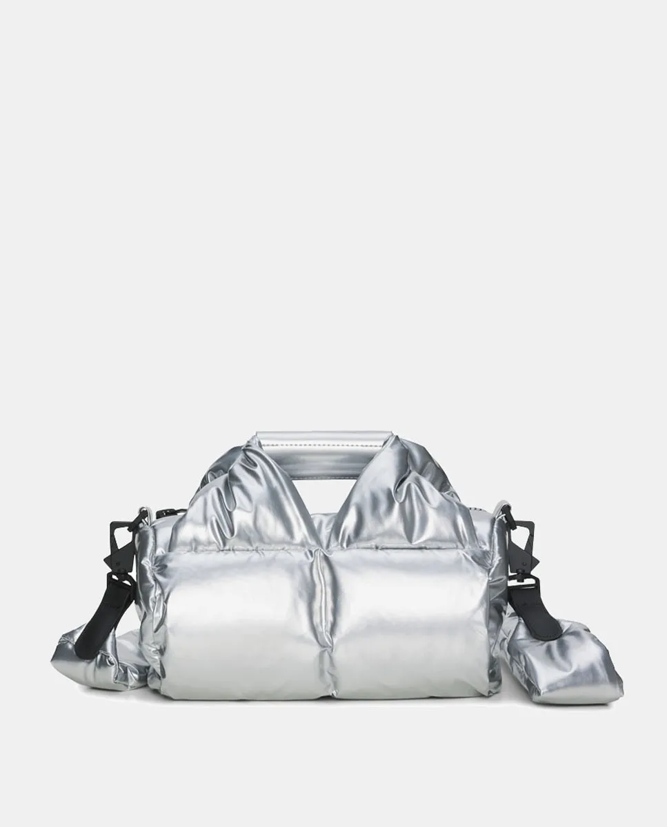 Маленькая стеганая сумка Nyssa черного цвета Rains, серебряный
Маленькая стеганая сумка Nyssa черного цвета Rains, серебряный