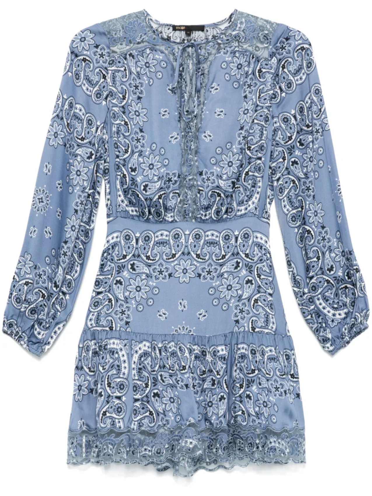 Maje платье мини с цветочным принтом, синий
Maje платье мини с цветочным принтом, синий