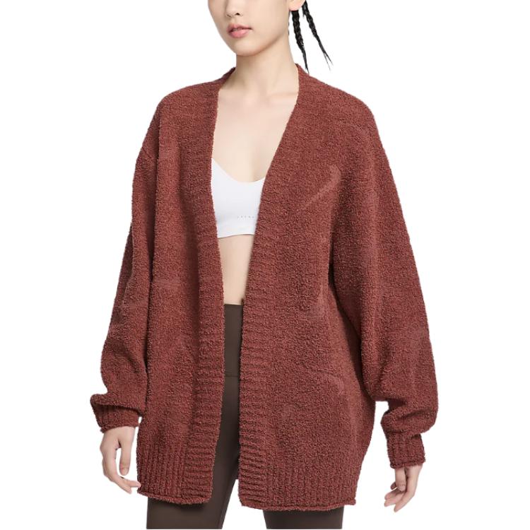 Nike Спортивная одежда Phoenix Уютная футболка из букле Женская Красно-коричневая
Nike Спортивная одежда Phoenix Уютная футболка из букле Женская Красно-коричневая