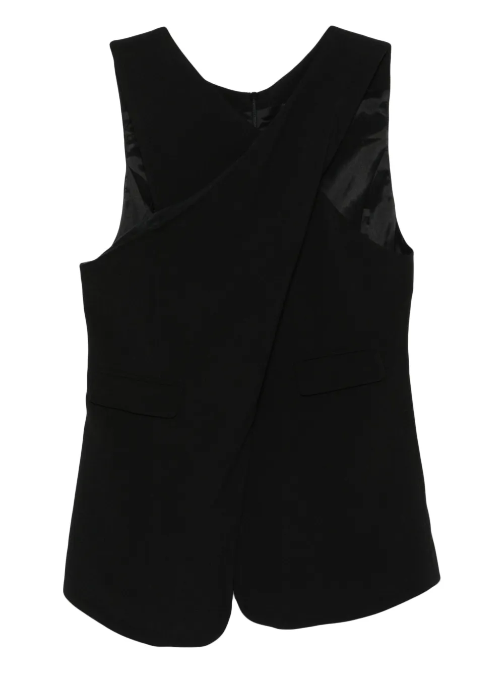 Топ с перекрестными бретелями EMPORIO ARMANI, черный 
Топ с перекрестными бретелями EMPORIO ARMANI, черный