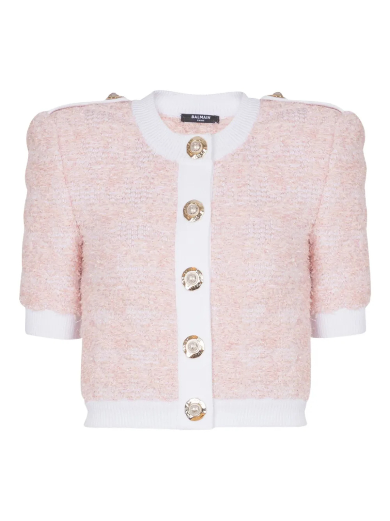 Balmain укороченный кардиган, розовый
Balmain укороченный кардиган, розовый