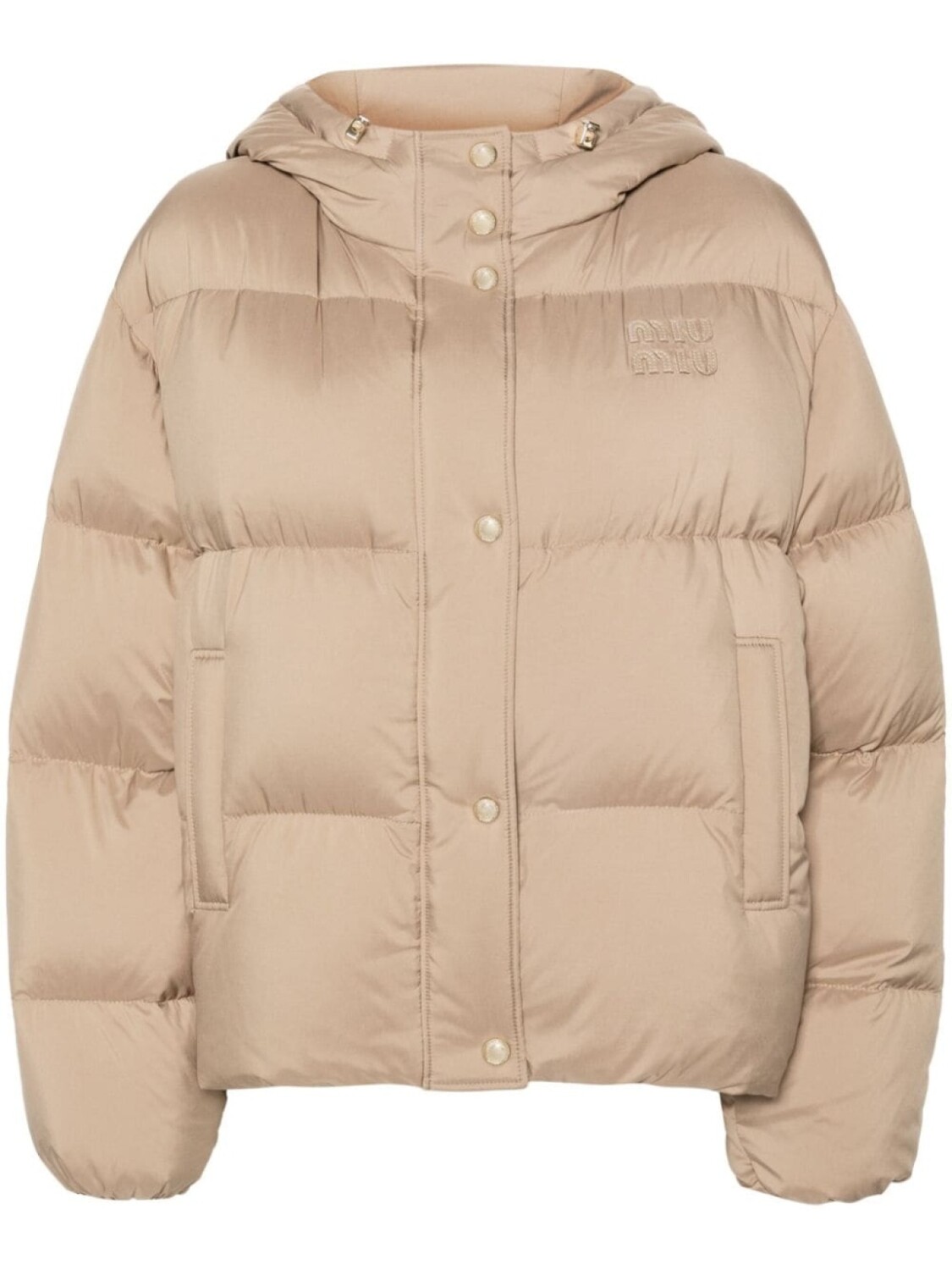 Miu Miu куртка с аппликацией логотипа, коричневый
Miu Miu куртка с аппликацией логотипа, коричневый