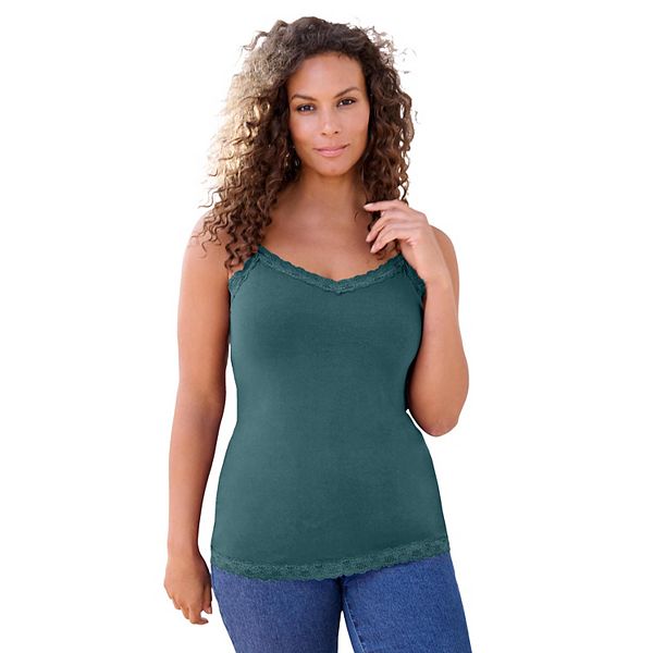 Женская плюс сайз майка с кружевной отделкой и регулируемыми бретелями Roaman'S, Mystic Pine
Женская плюс сайз майка с кружевной отделкой и регулируемыми бретелями Roaman'S, Mystic Pine