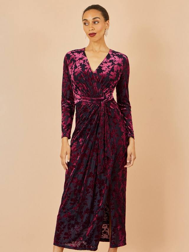 Текстурированное велюровое миди-платье с запахом Yumi, Burgundy
Текстурированное велюровое миди-платье с запахом Yumi, Burgundy