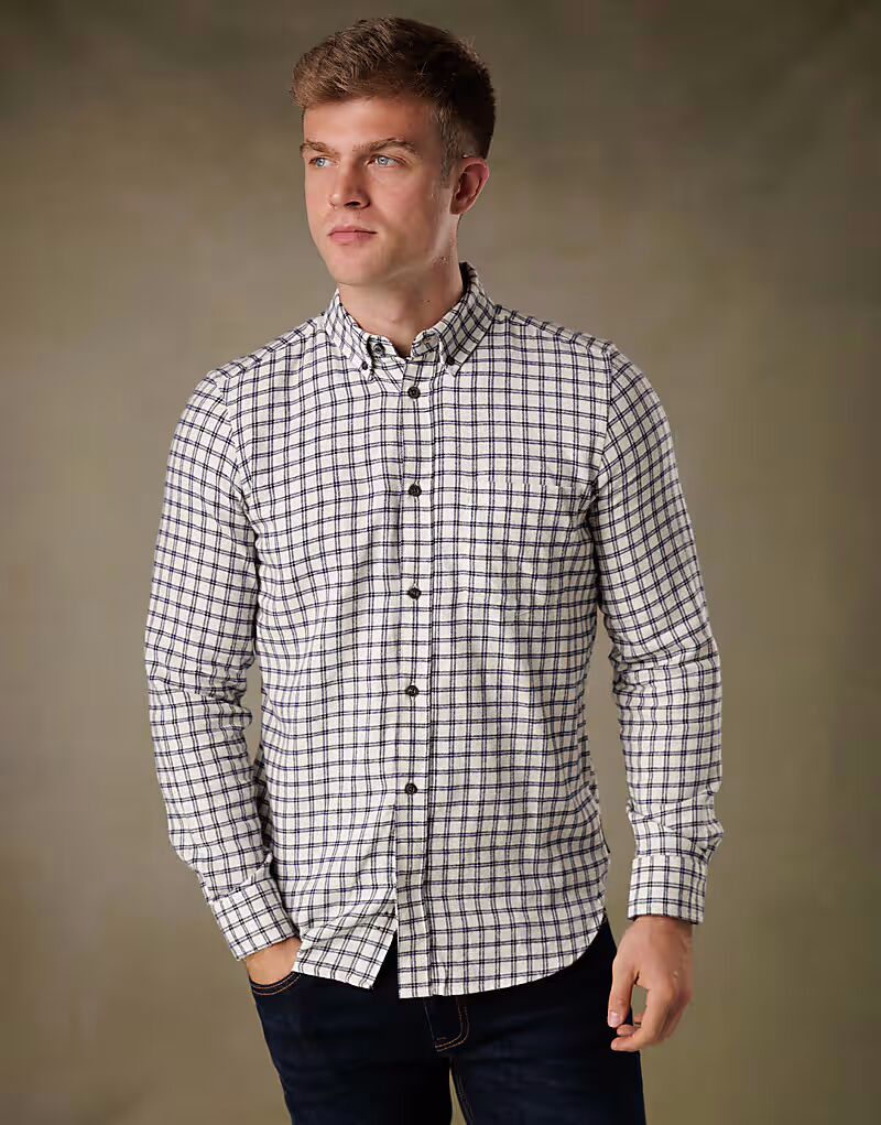 Рубашка из хлопковой фланели с длинными рукавами цвета кремовый French Connection
Рубашка из хлопковой фланели с длинными рукавами цвета кремовый French Connection