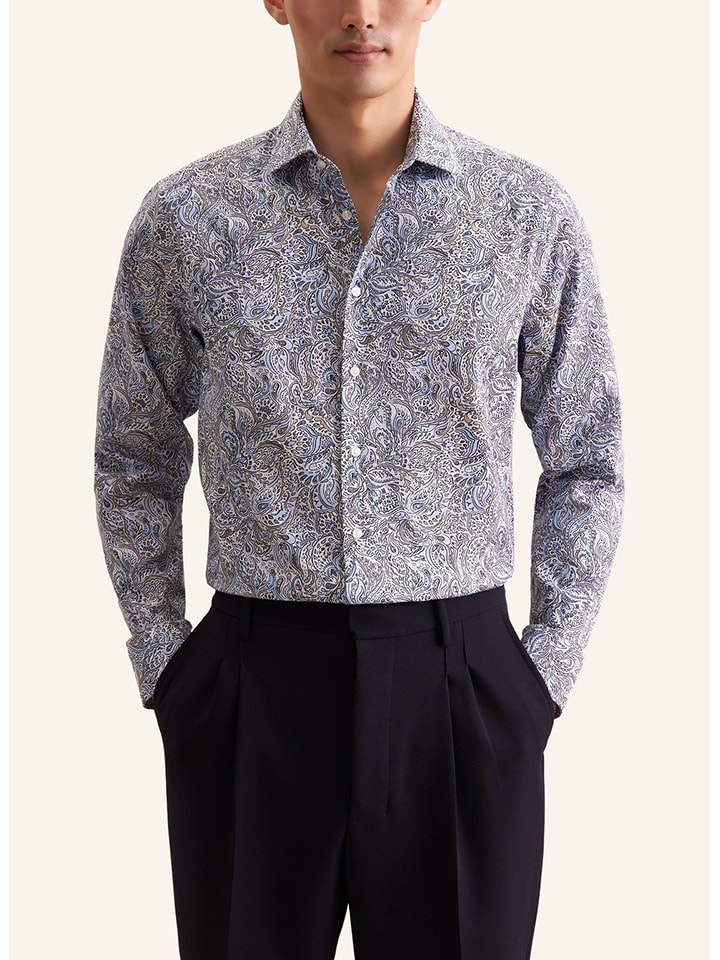 Seidensticker Рубашка светло-голубого/черного цвета
Seidensticker Рубашка светло-голубого/черного цвета