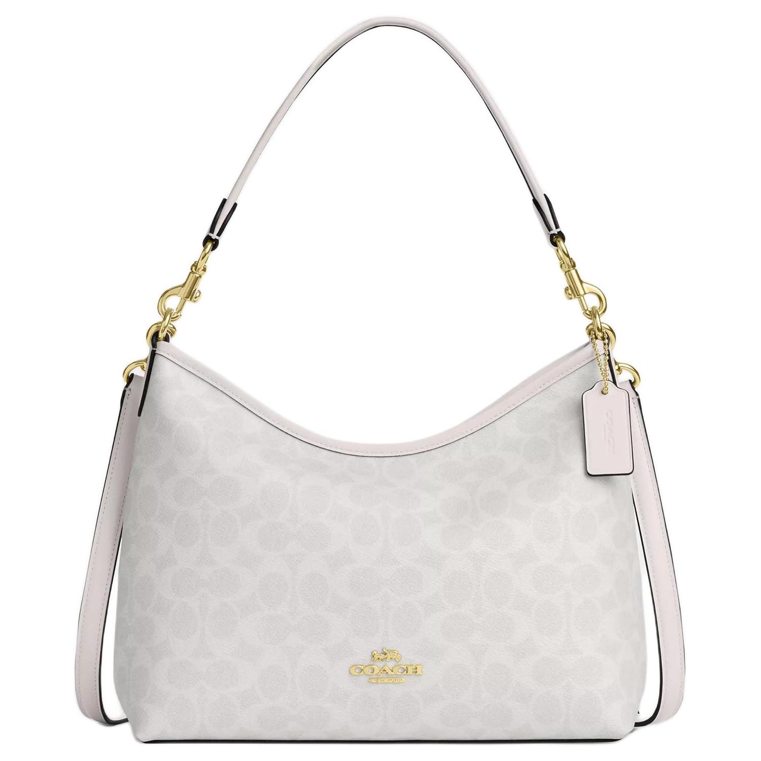 COACH Сумка через плечо из лакированного холста большая унисекс меловая
COACH Сумка через плечо из лакированного холста большая унисекс меловая