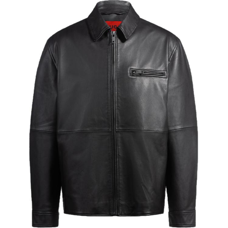 HUGO BOSS Кожаная куртка на молнии Hugo, Black
HUGO BOSS Кожаная куртка на молнии Hugo, Black