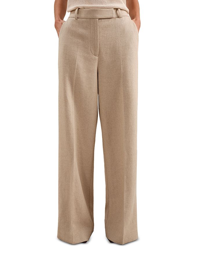 Девон Широкие Льняные Брюки REISS, коричневый/бежевый
Девон Широкие Льняные Брюки REISS, коричневый/бежевый