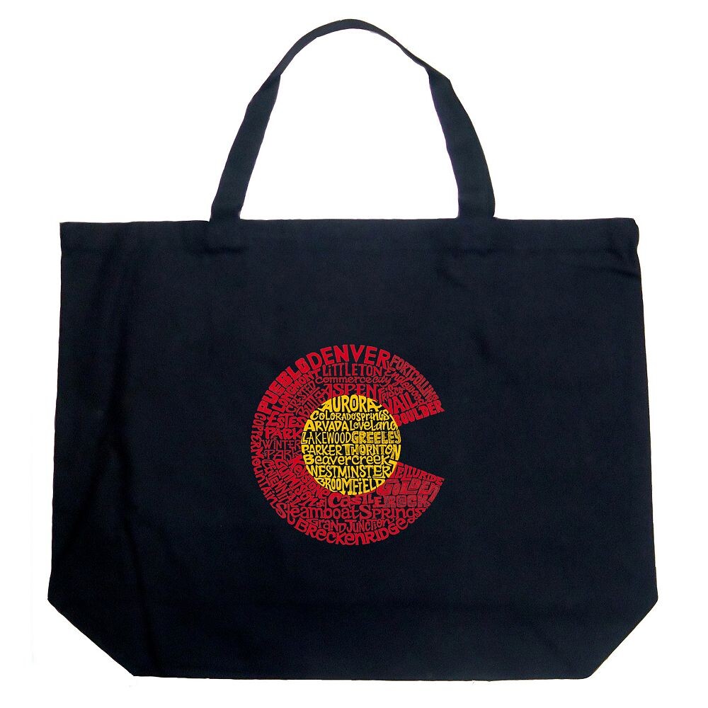 Большая сумка-тоут Word Art — Колорадо LA Pop Art, черный
Большая сумка-тоут Word Art — Колорадо LA Pop Art, черный