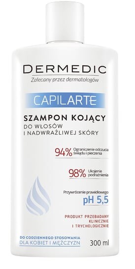 Шампунь успокаивающий для волос и гиперчувствительной кожи, 300 мл Dermedic, Capilarte
Шампунь успокаивающий для волос и гиперчувствительной кожи, 300 мл Dermedic, Capilarte