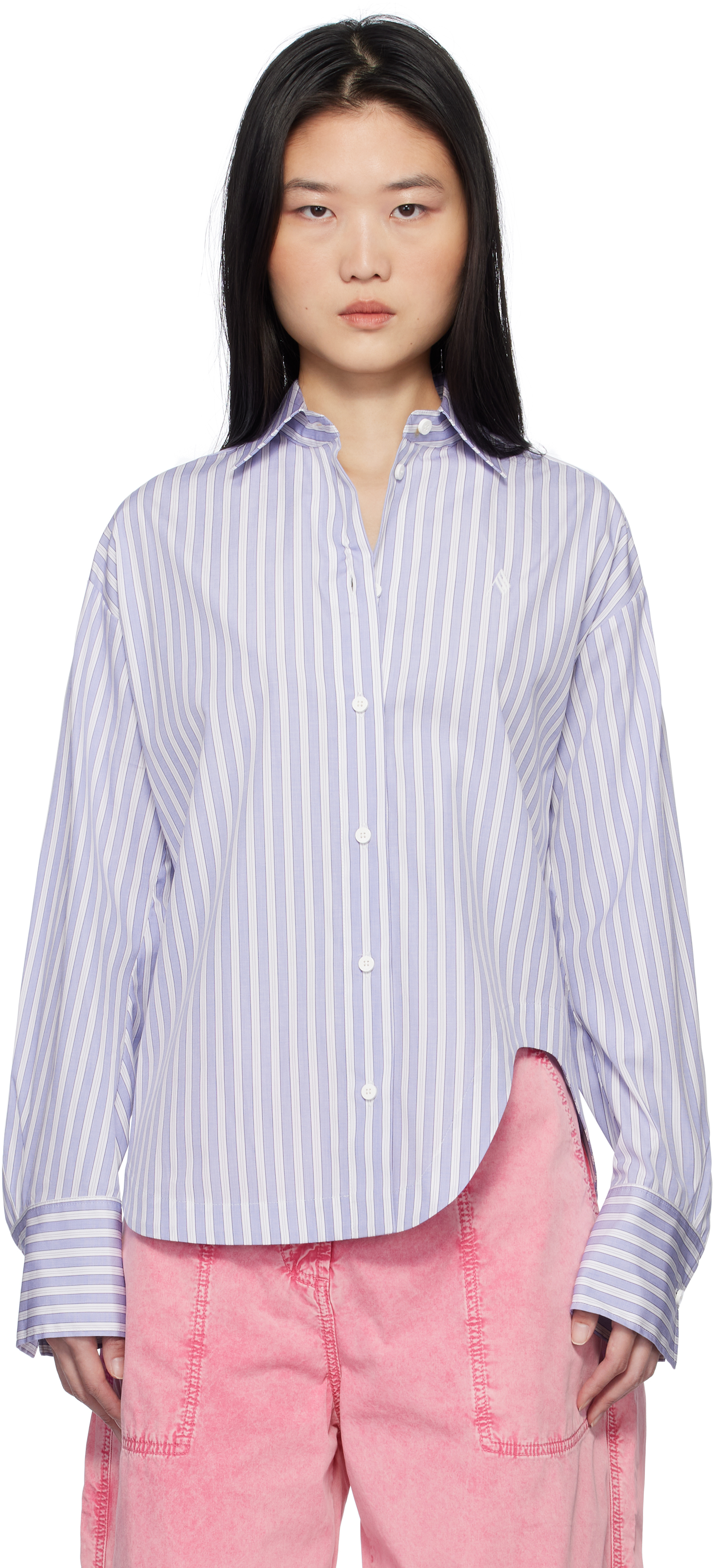 Рубашка Eliza сине-белая The Attico
Рубашка Eliza сине-белая The Attico