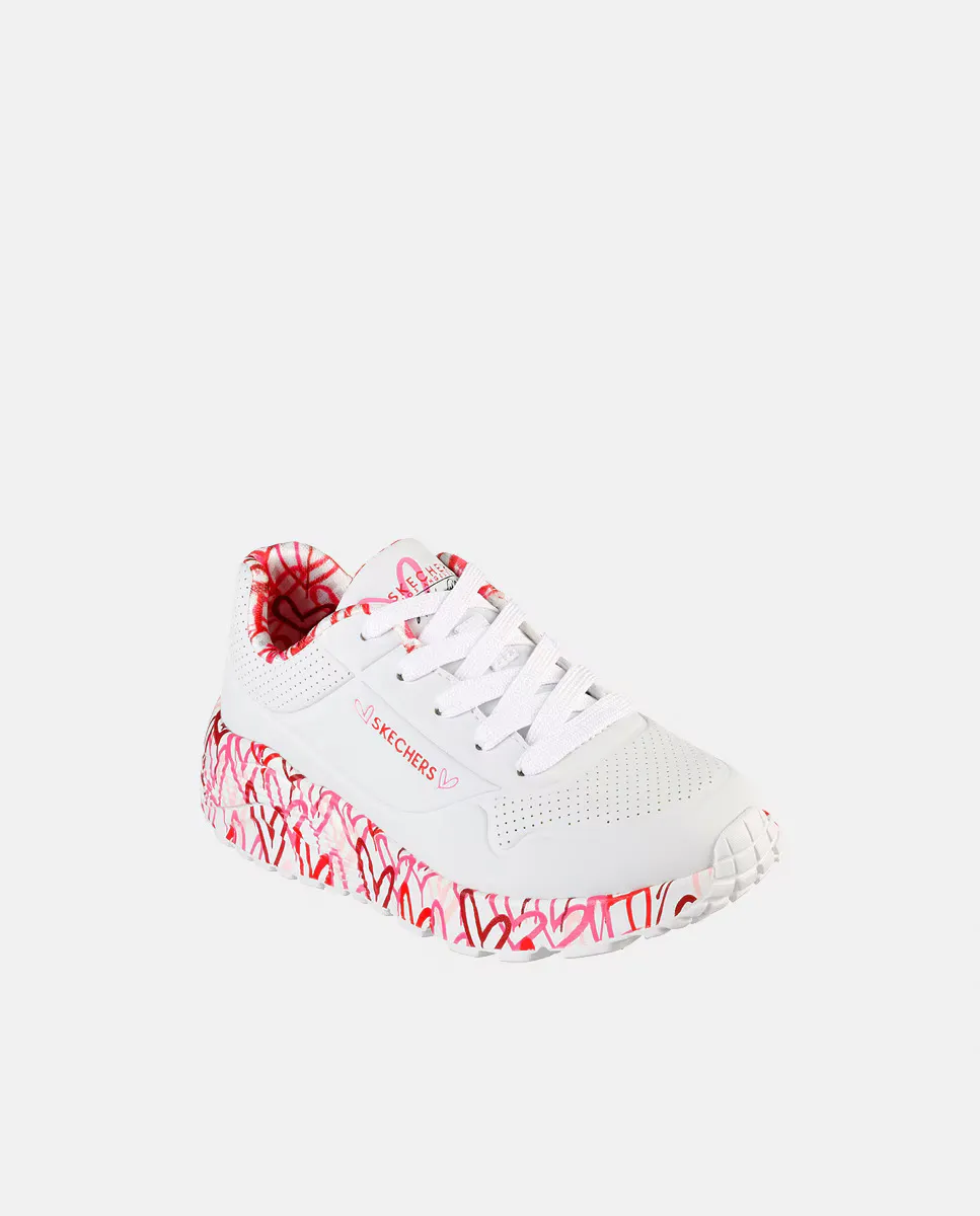 Кроссовки Girl's Street Uno в белом цвете с дизайном в виде сердца Skechers, белый
Кроссовки Girl's Street Uno в белом цвете с дизайном в виде сердца Skechers, белый