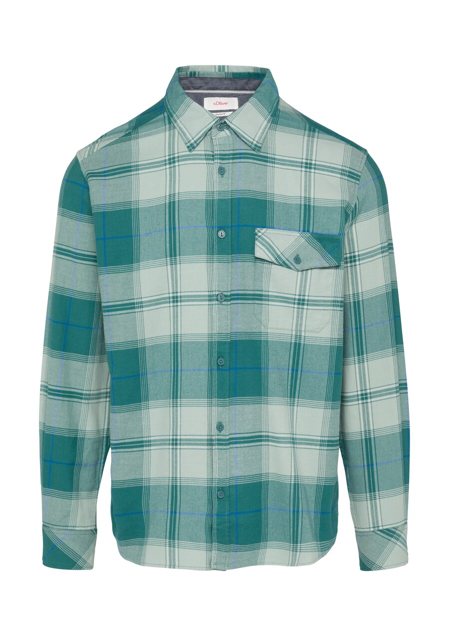 Клетчатая рубашка s.Oliver Regular fit Button Up Shirt, зеленый
Клетчатая рубашка s.Oliver Regular fit Button Up Shirt, зеленый
