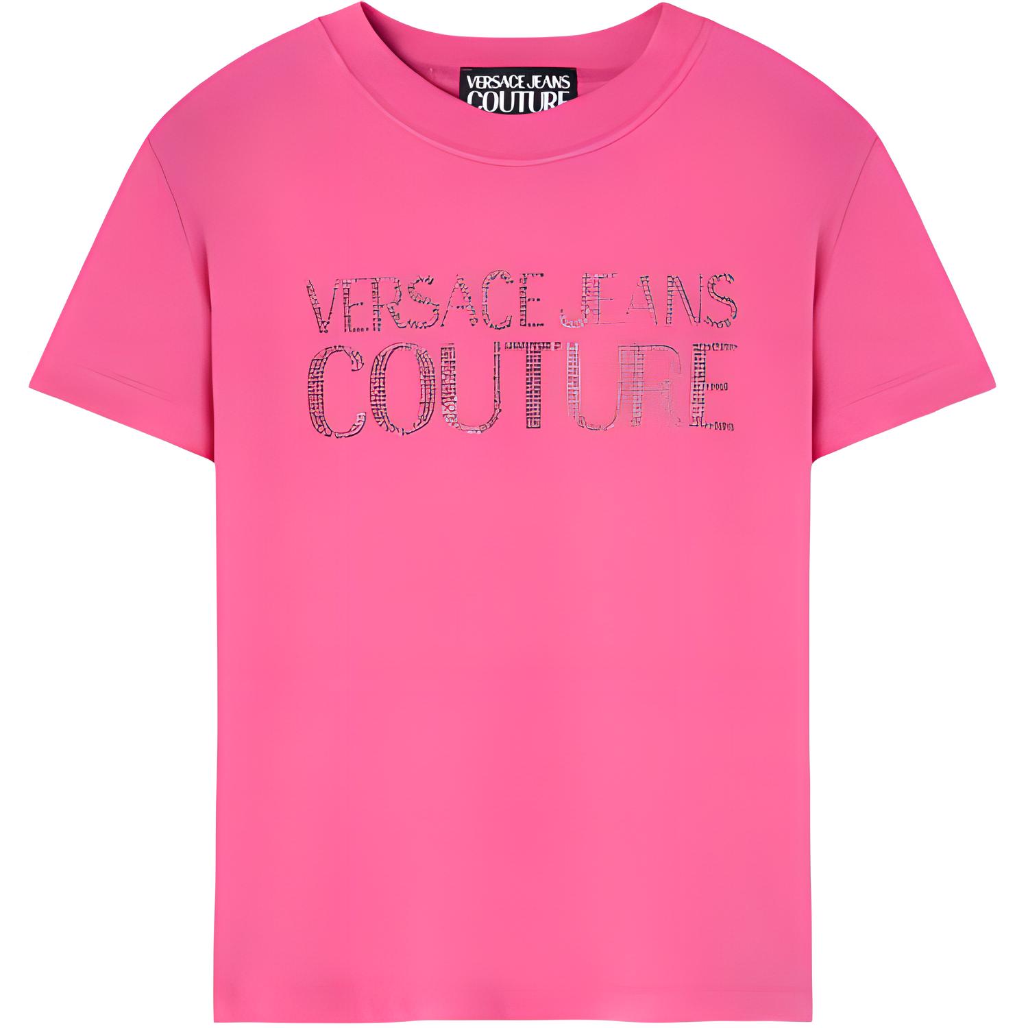 Футболка с аппликацией логотипа VERSACE JEANS COUTURE, фуксия
Футболка с аппликацией логотипа VERSACE JEANS COUTURE, фуксия